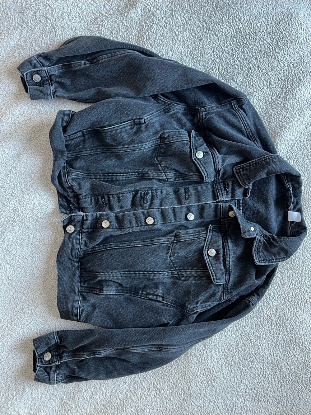 H&M Black Denim Jean Jacket